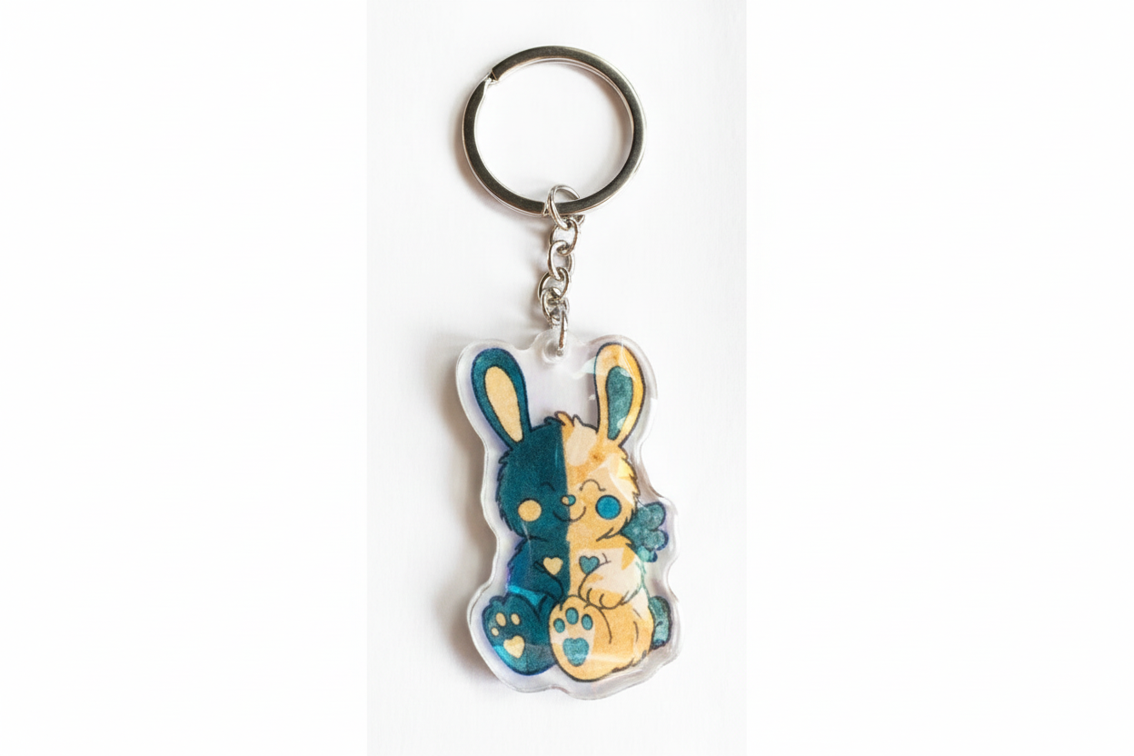 Huglet Acrylic Keyrings - Chronic Illness Awareness Gifts - Huglets