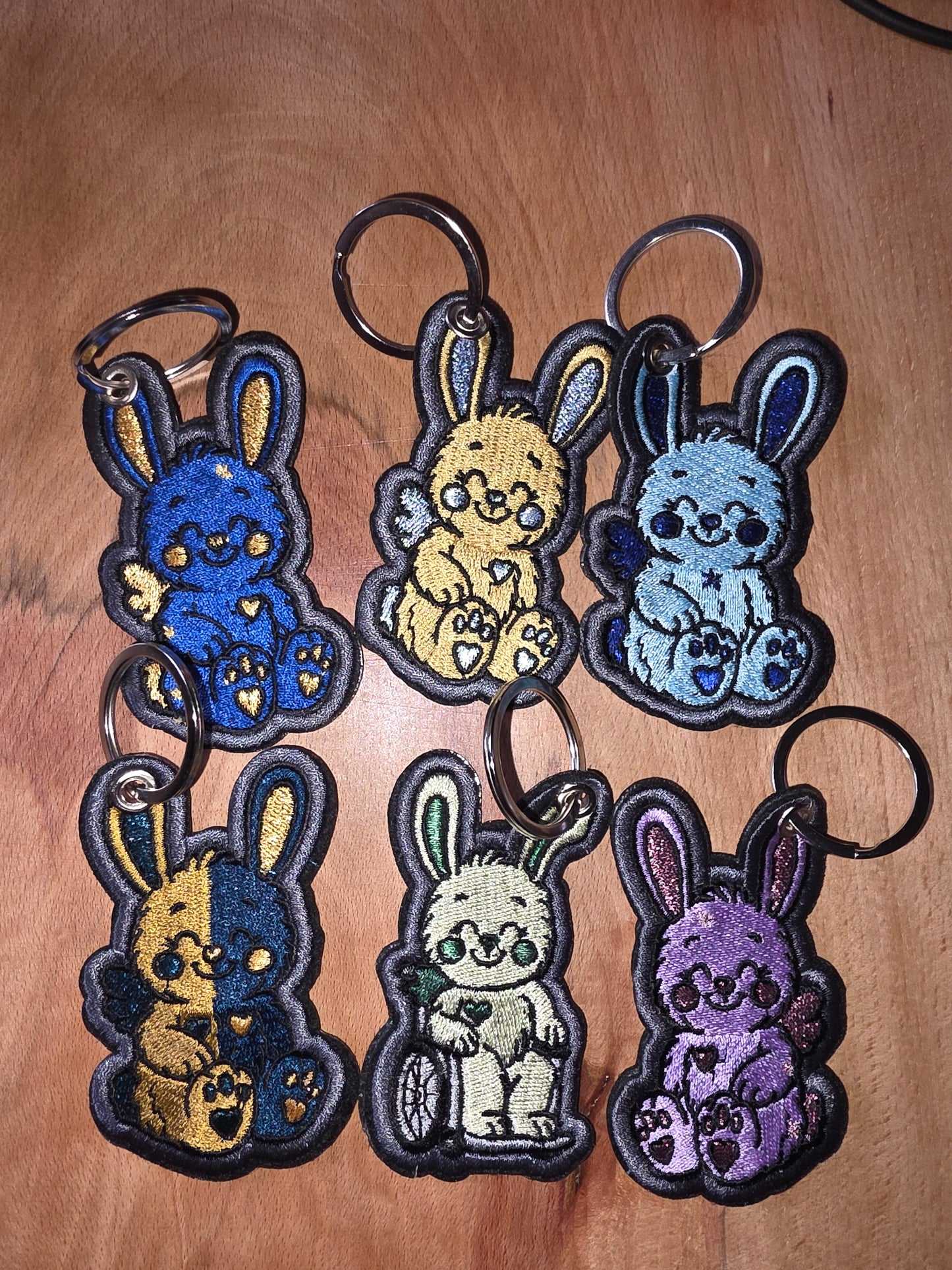 Huglet Embroidered Keyrings - Spoonie Gifts & Invisible Illness Support