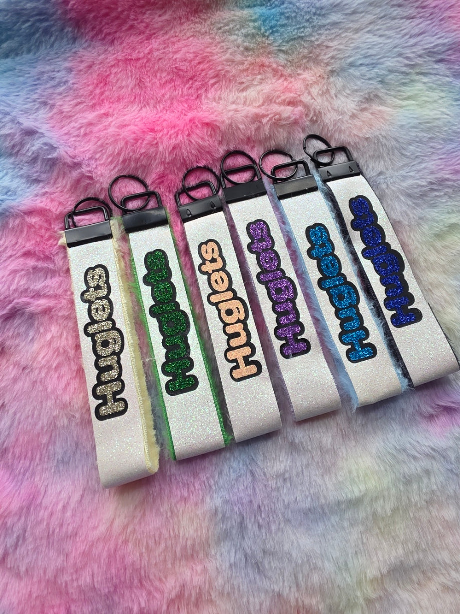 Huglet Affirmation Keyring  Positivity Wristlet