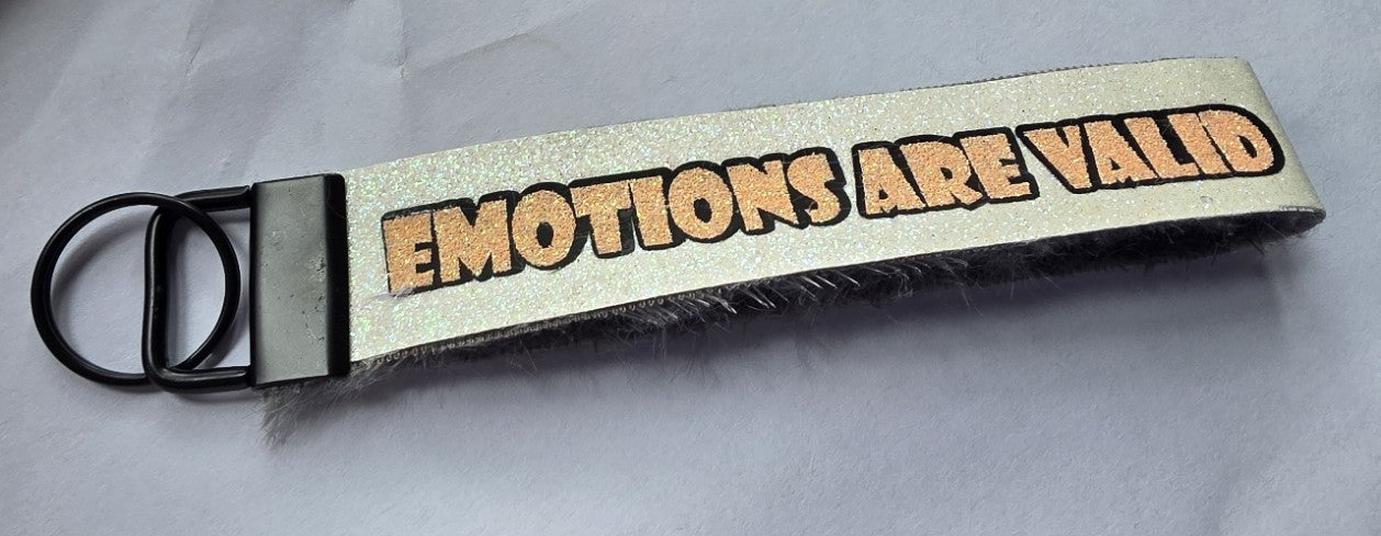 Huglet Affirmation Positivity Wristlet Keyring - Huglets