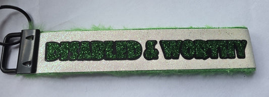 Huglet Affirmation Keyring  Positivity Wristlet