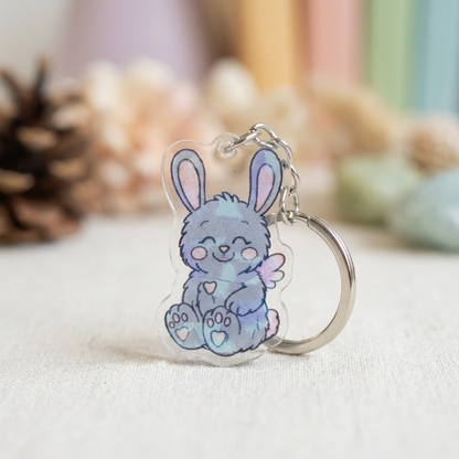 Huglet Acrylic Keyrings - Chronic Illness Awareness Gifts - Huglets
