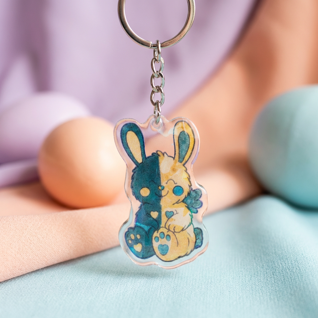 Huglet Acrylic Keyrings - Chronic Illness Awareness Gifts - Huglets