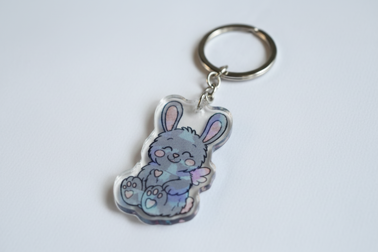 Huglet Acrylic Keyrings - Chronic Illness Awareness Gifts
