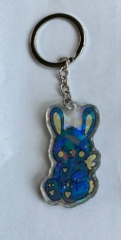 Huglet Acrylic Keyrings - Chronic Illness Awareness Gifts