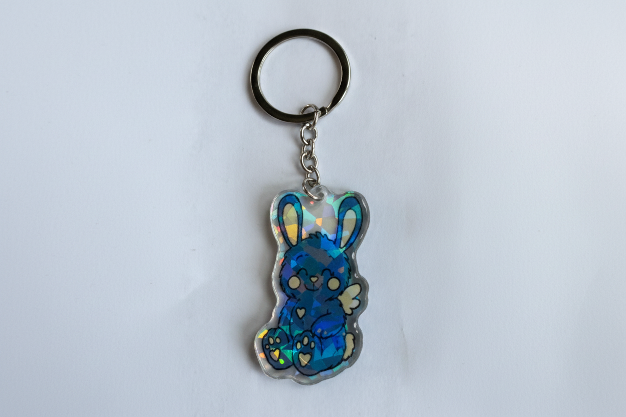 Huglet Acrylic Keyrings - Chronic Illness Awareness Gifts