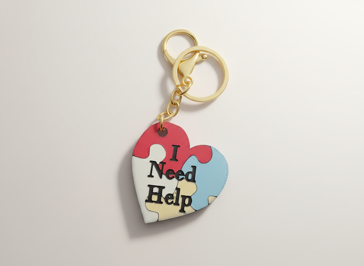 I Need Help NFC Keyring - Huglets