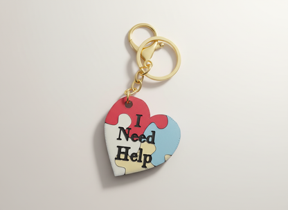 I Need Help NFC Keyring - Huglets