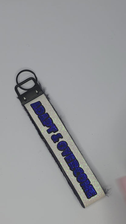 Huglet Affirmation Keyring  Positivity Wristlet