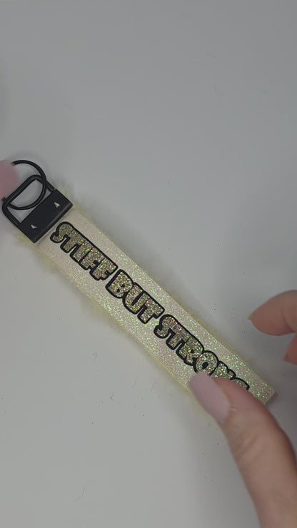 Huglet Affirmation Keyring  Positivity Wristlet