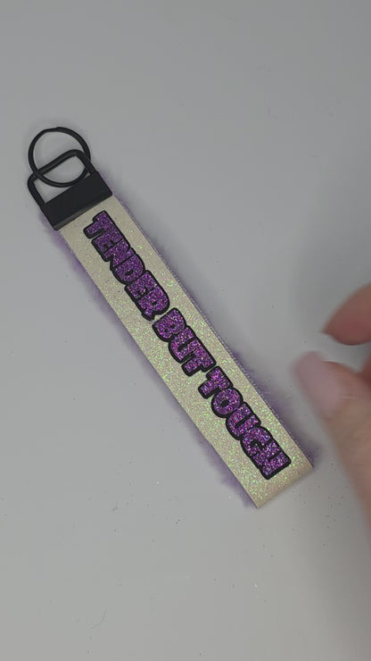 Huglet Affirmation Keyring  Positivity Wristlet
