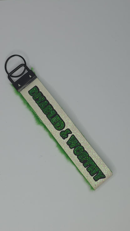 Huglet Affirmation Keyring  Positivity Wristlet